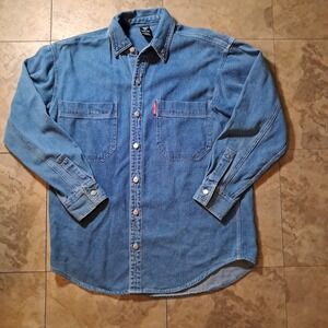 Vintage Looney Tunes Denim Cord Jacket.Trucker Blue. Warner Bros. Studio‎ Small